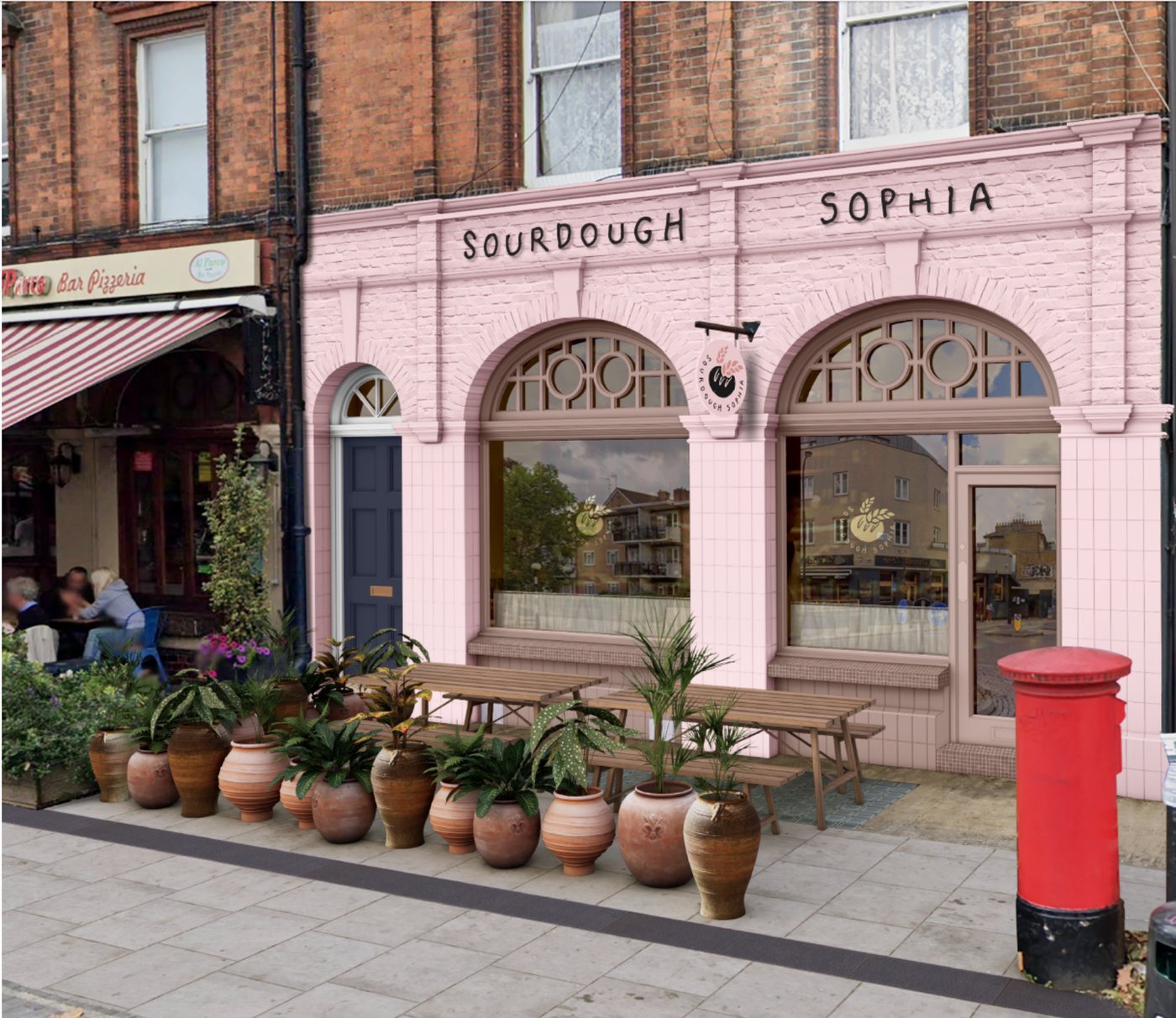Sophia Sourdough bakery shopfront in London