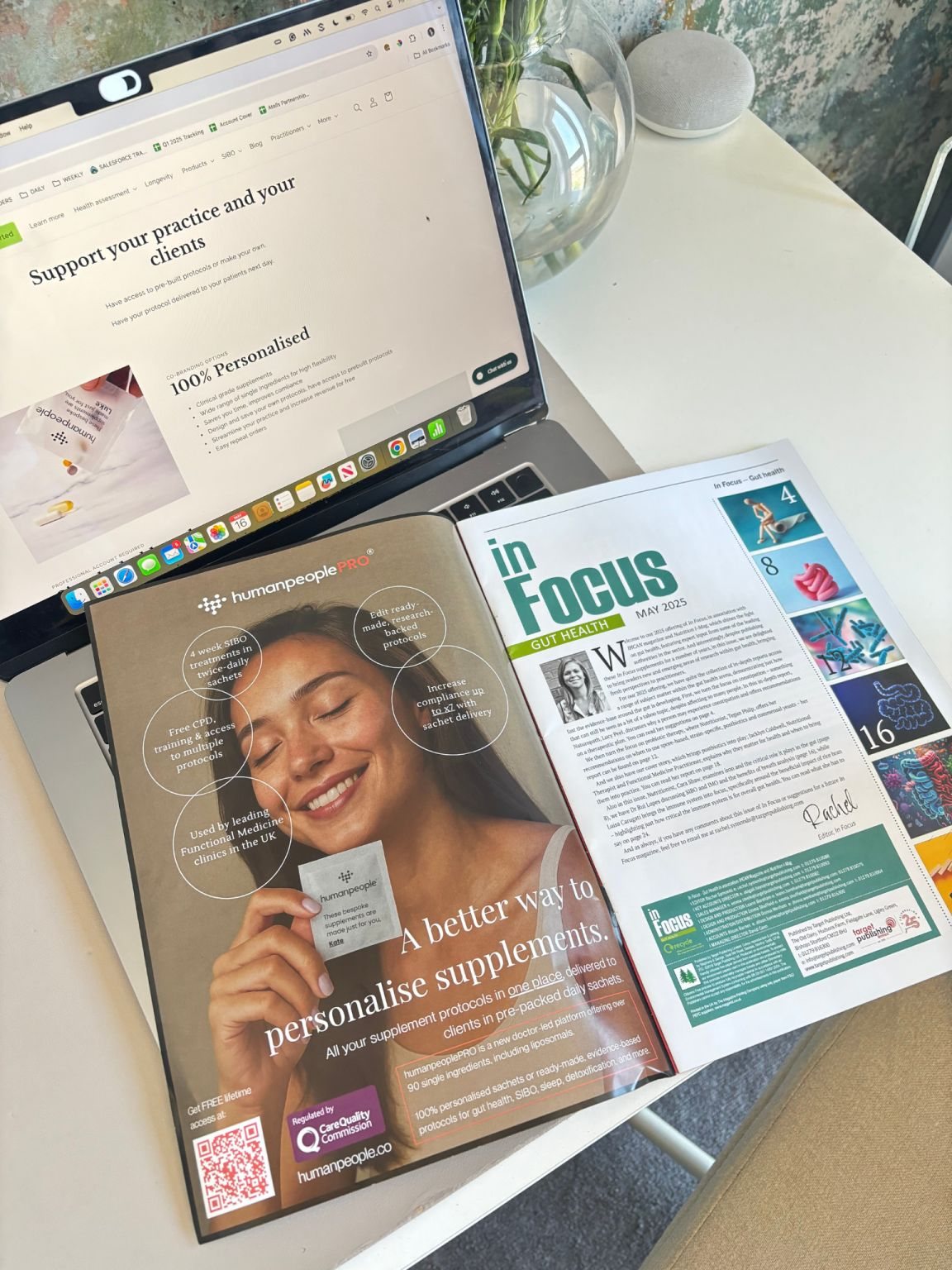 humanpeoplePRO advertisement printed in In Focus by IHCAN